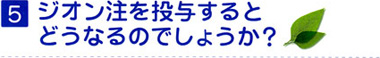 5 ジオン注を投与するとどうなるのでしょうか？