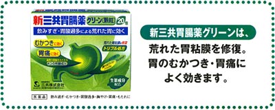 グリーンの新三共胃腸薬