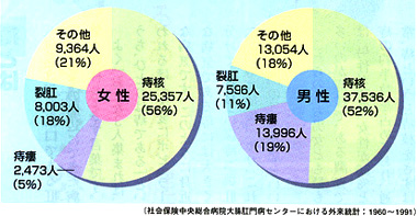 図2：痔疾患の頻度